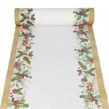 PAPSTAR pöytäjuoksija misteli ja käpyt 37231 monivärinen 40 cm x 24 m