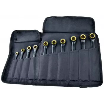 BRÜDER MANNESMANN Q25210 Quantool yhdistelmälenkkiavainsarja 10-osainen 8-19 mm