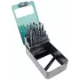 Brüder Mannesmann M54341 25-osainen HSS-kierrepoporasarja, 1-13 mm metallilaukussa