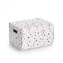 Zeller Dots säilytyslaatikko valkoinen pisteillä 25 x 35 x 20 cm 14475