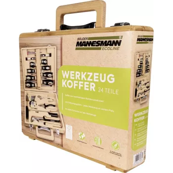 BRÜDER MANNESMANN MAN 29001 24-osainen työkalusarja bambukotelossa M29001