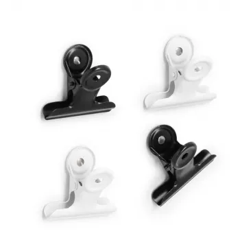 Zeller magneettiset klipsit musta metalli 4,0 x 1 sarja (11264)