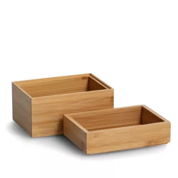 Zeller Natural järjestelylaatikot 17 x 12 x 12 cm (13319)