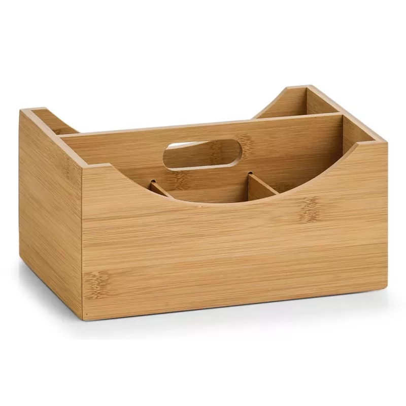 Zeller säilytyslaatikko luonnonvärinen 25 x 18 x 12 cm bambu 13336
