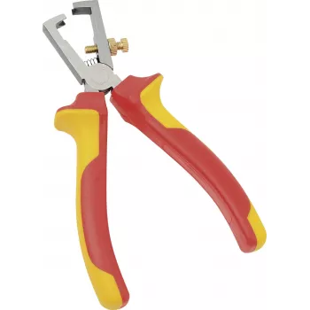 BRÜDER MANNESMANN VDE-kuorintapihti 160 mm, 1000V eristetty, kromi-vanadiini, punainen/keltainen 10608