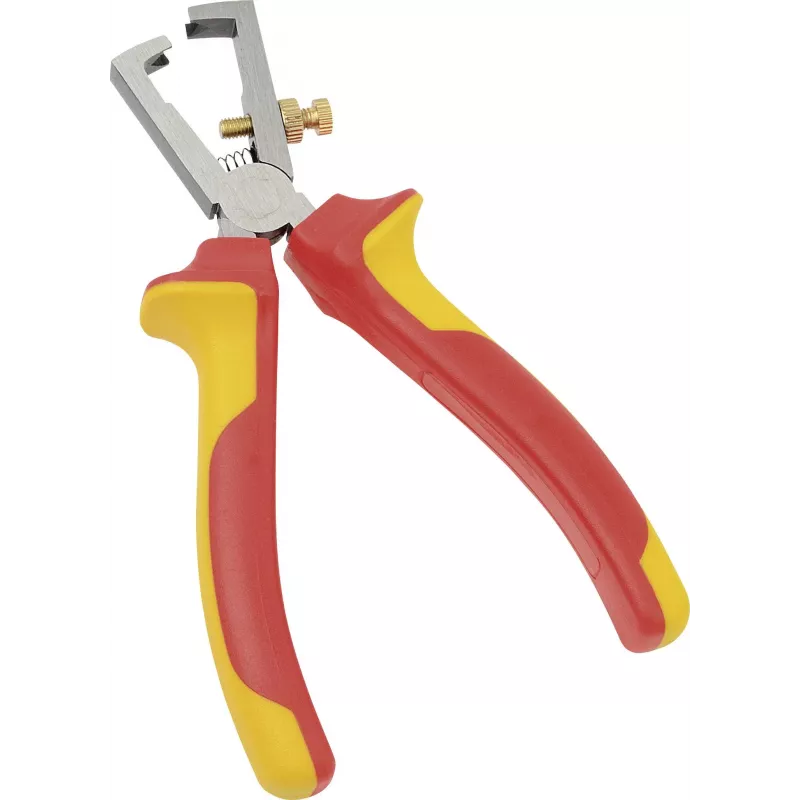 BRÜDER MANNESMANN VDE-kuorintapihti 160 mm, 1000V eristetty, kromi-vanadiini, punainen/keltainen 10608