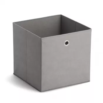 Zeller 14110 kuitukangas-säilytyslaatikko, 30 l, 32 x 32 x 32 cm, harmaa