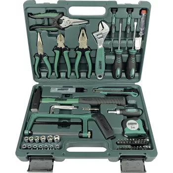 Brüder Mannesmann M29074 74-osainen kodin työkalusarja laukussa
