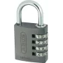 ABUS 48806 massiivinen messinkinen riippulukko karkaistulla terässalvalla, avainkäyttöinen, 30 mm ABVS48806