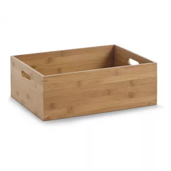 Zeller säilytyslaatikko luonnonvärinen 40 x 30 x 14 cm bambu 13341