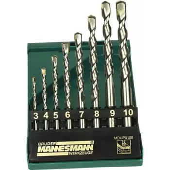 Brüder Mannesmann M54309 kiviporanteräsarja, 5-osainen, 4-10 mm, kovametallikärjellä, DIN 8039