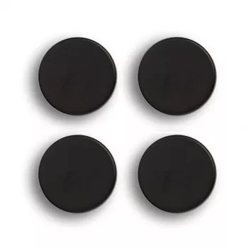 Zeller 4 pyöreää mustaa magneettia Ø 23 mm x 9 mm (11236)