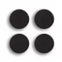 Zeller 4 pyöreää mustaa magneettia Ø 23 mm x 9 mm (11236)