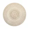 Zeller 6-osainen kullanvärinen pöytätabletti lovilla | 45 x 30 cm | PVC 27003