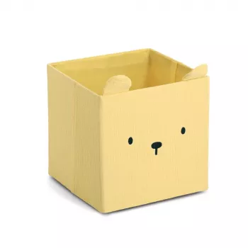 Zeller Bear säilytyslaatikko keltainen 28 x 28 x 28 cm 14491