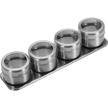 WESTMARK maustelauta-setti, 5-osainen, bambulauta 4 lasipurkilla, à 90 ml 65152260
