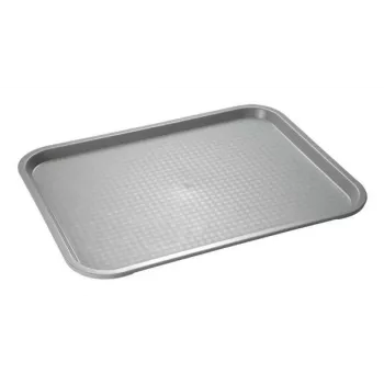 APS pikaruokatarjotin 410 x 305 mm, harmaa polypropeeni, korkeus 20 mm, 1 kpl (538)
