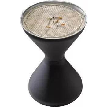 APS DIABOLO 574 tuhkakuppi sinkittyä terästä, 60 cm korkeus, 40 cm halkaisija, 1,5 kg hiekkaa sisältyy