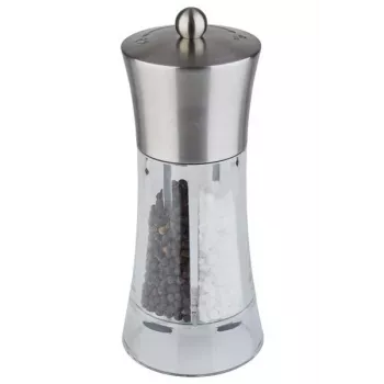 APS 40545 2-in-1 suola- ja pippurimylly 18,5 cm ruostumaton teräs akryyli