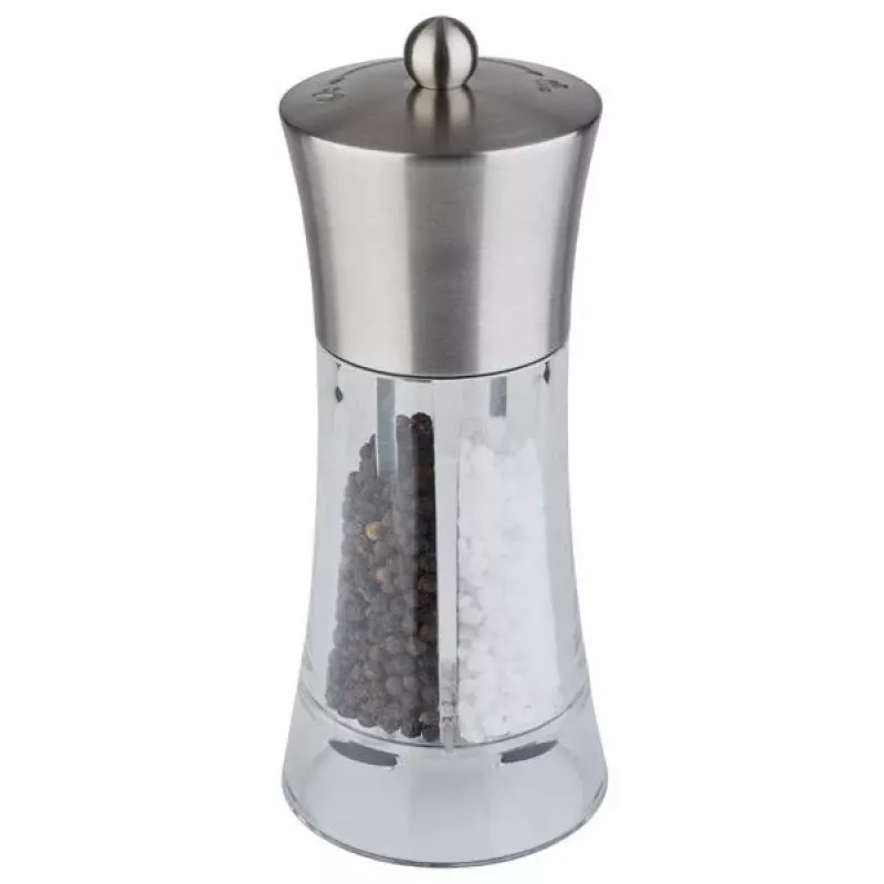 APS 40545 2-in-1 suola- ja pippurimylly 18,5 cm ruostumaton teräs akryyli