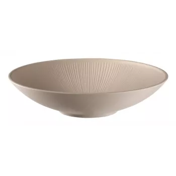 APS NERO syvä lautanen 300 mm hiekka melamiini, pinottava, konepesunkestävä, kuumuudenkestävä (1 kpl) 85415
