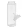 APS puristuspullo 1025 ml läpinäkyvä polyeteeni kierrekorkilla ja sulkukorkilla - 1 kpl (93259)