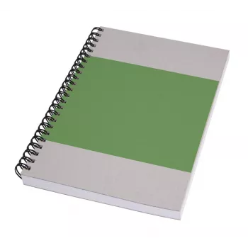 SIGEL Quicknote Impulse Green muistikirja A5 blanko vihreä/harmaa pehmeäkantinen 160 sivua SN800