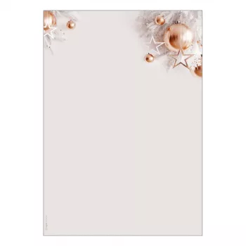 SIGEL DP429 joulukirjepaperi A4 90 g/m² 100 arkkia ruusukultainen aihe