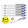 Schneider Slider Xite kuulakärkikynä 5+1 pakkaus, sininen muste, valkoinen kotelo 133286