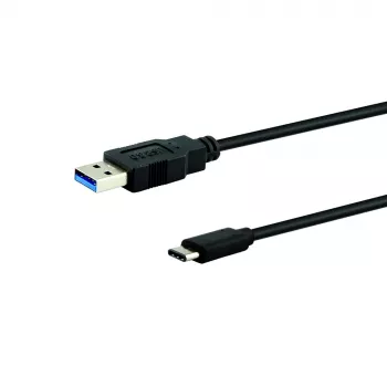 E+P CC323/05 USB 2.0 Type-A - Type-C kaapeli 0,5 m musta