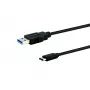 E+P CC323/05 USB 2.0 Type-A - Type-C kaapeli 0,5 m musta