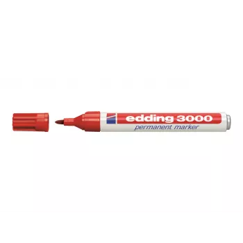 Edding 3000 permanent-tussisetti 4-3000-4-1999, musta/punainen/sininen/vihreä, vedenkestävä 79628