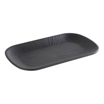 APS NERO GN 1/4 tarjoilulautanen, melamiini, musta, 265 x 162 x 25 mm 85281
