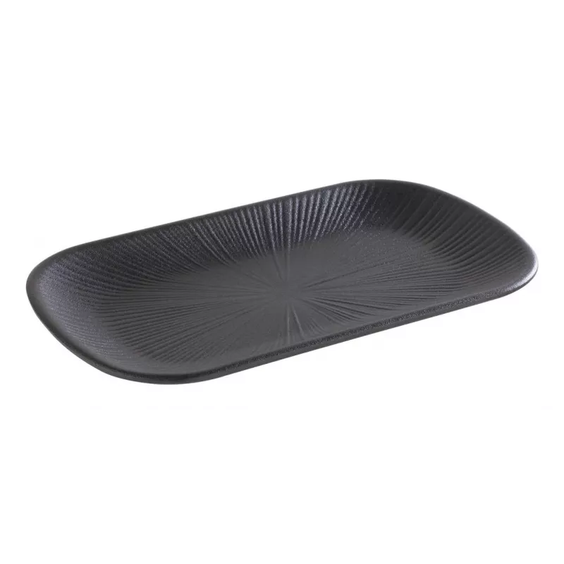 APS NERO GN 1/4 tarjoilulautanen, melamiini, musta, 265 x 162 x 25 mm 85281