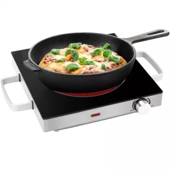 ProfiCook PC-EKP 1210 infrapuna yksittäinen keittolevy, ruostumaton teräs 501210