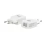 E+P AC102 USB-seinälaturi 2-porttinen 2,4A 12W valkoinen