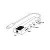 E+P USB-C-moniporttiadapteri 6-in-1 MPA6 musta/hopea