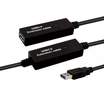 E+P USB 3.0 aktiivinen jatkokaapeli 10 m musta CC380/10 874110