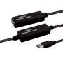 E+P USB 3.0 aktiivinen jatkokaapeli 10 m musta CC380/10 874110