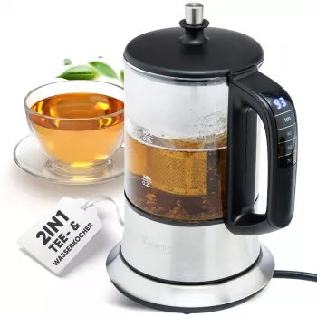 ProfiCook 501165 teenkeitin 0,5 L 1100 W musta – ruostumaton teräs