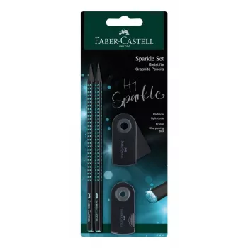 Faber-Castell Midnight Ocean -lyijykynäsarja B, musta/sininen 118295