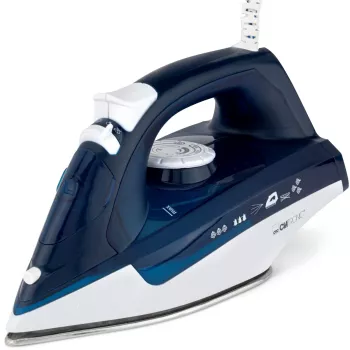 Clatronic DB 3704 höyrysilitysrauta ruostumaton teräs silityspohja sininen/valkoinen 2200 W 263856