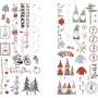 Rayher koriste-esine siirtokalvo Nordic Winter monivärinen 2 arkkia (31663000)