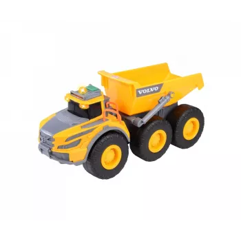 Dickie Toys Volvo A60H nivelrunkoinen dumpperi 1:24 mittakaava työmaakulkuneuvo valolla ja äänellä 203723007