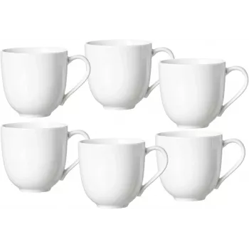 Ritzenhoff & Breker Skagen valkoiset posliiniset kahvikupit 440 ml 6 kpl:n pakkaus 317329