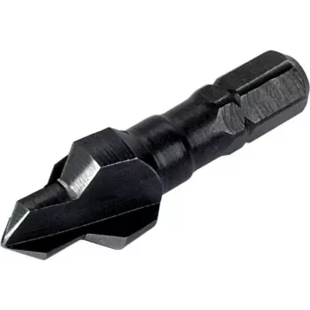 Wolfcraft 2546000 kartio-upotuspora 8 mm kuusikantavarsi 1/4 tuuma HSS yksileikkuinen 90°