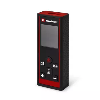 Einhell TC-LD 60 R laser-etäisyysmittari 60 m kantama, pinta-ala, tilavuus, Pythagoras, IP54, taustavalaistu LCD, Soft Grip, sisältää laukun ja paristot 2270082