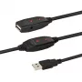 E+P CC508/25 USB 2.0 aktiivinen toistinkaapeli, 25 m, USB-A uros USB-A naaras, musta
