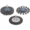 Wolfcraft 75 mm solmittu teräslankapyöröharja 6,3 mm varrella 2100000