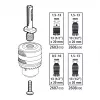 wolfcraft 2640000 SDS-plus poranistukkasovitin 1/2 tuuman-20 UNF